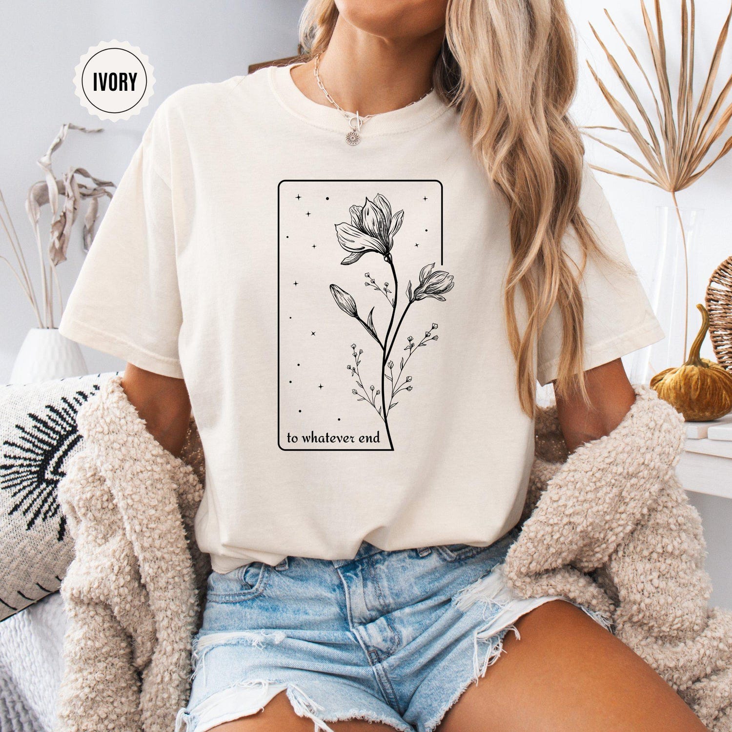 (TOG) -  Throne Of Glass Flower Aelin Quote Shirt, The Thirteen Sweatshirt, Throne Of Glass Shirt, Gift for her To Whatever End Throne Of Glass Tee