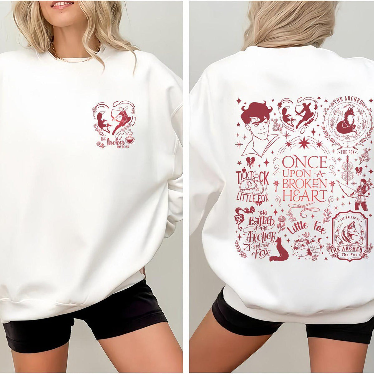 ACOTAR -  Ballad Of The Archer And The Fox Sweatshirt, Once Upon A Broken Heart, Gift for Book Lover, Stephanie Garber, Fantasy Book, Bookish Shirt