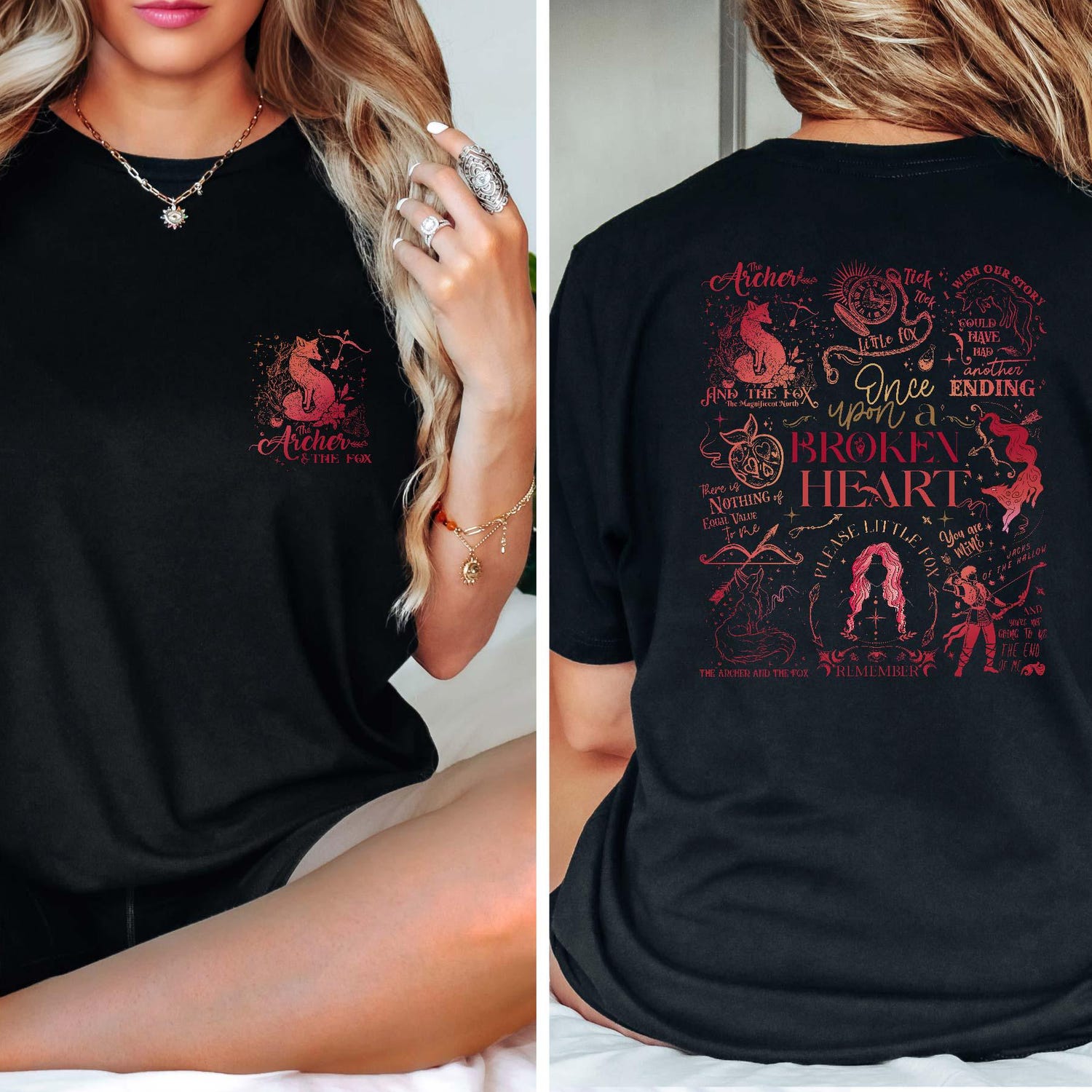 ACOTAR -  Ballad Of The Archer And The Fox Shirt, Once Upon A Broken Heart, Gift for Book Lover, Stephanie Garber, Fantasy Book, Bookish Shirt