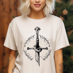 LOTR -  Tolkien Shirt, Narsil Broken Blade Shirt, Lotr Tee, Lotr Fan Nerdy Gift, Gifts for Book Lovers, Lotr Sword