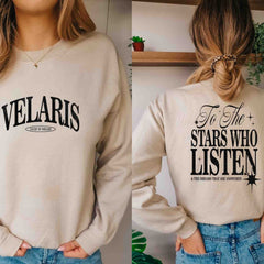 ACOTAR -  To The Stars Who Listen Shirt, Acotar Shirt, Night Court Tee, Velaris Shirt, City of Starlight Shirt, ACOTAR Book T-shirt and Sweatshirt