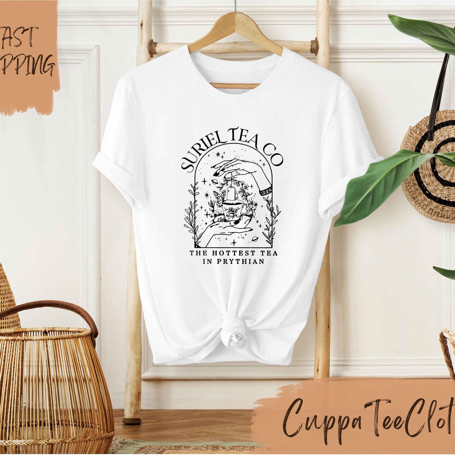 ACOTAR -  Suriel Tea Co Shirt, Court Of Thorns And Roses Shirt,  ACOTAR Shirt, Book Lover Shirt, Trendy Book Shirts, Bookworm Gifts