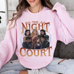 ACOTAR -  The Night Court FanArt Sweatshirt, The Inner Circle ACOTAR Band T Shirt, City Of Starlight, SJM Inspired Bootleg, Bookish Merch