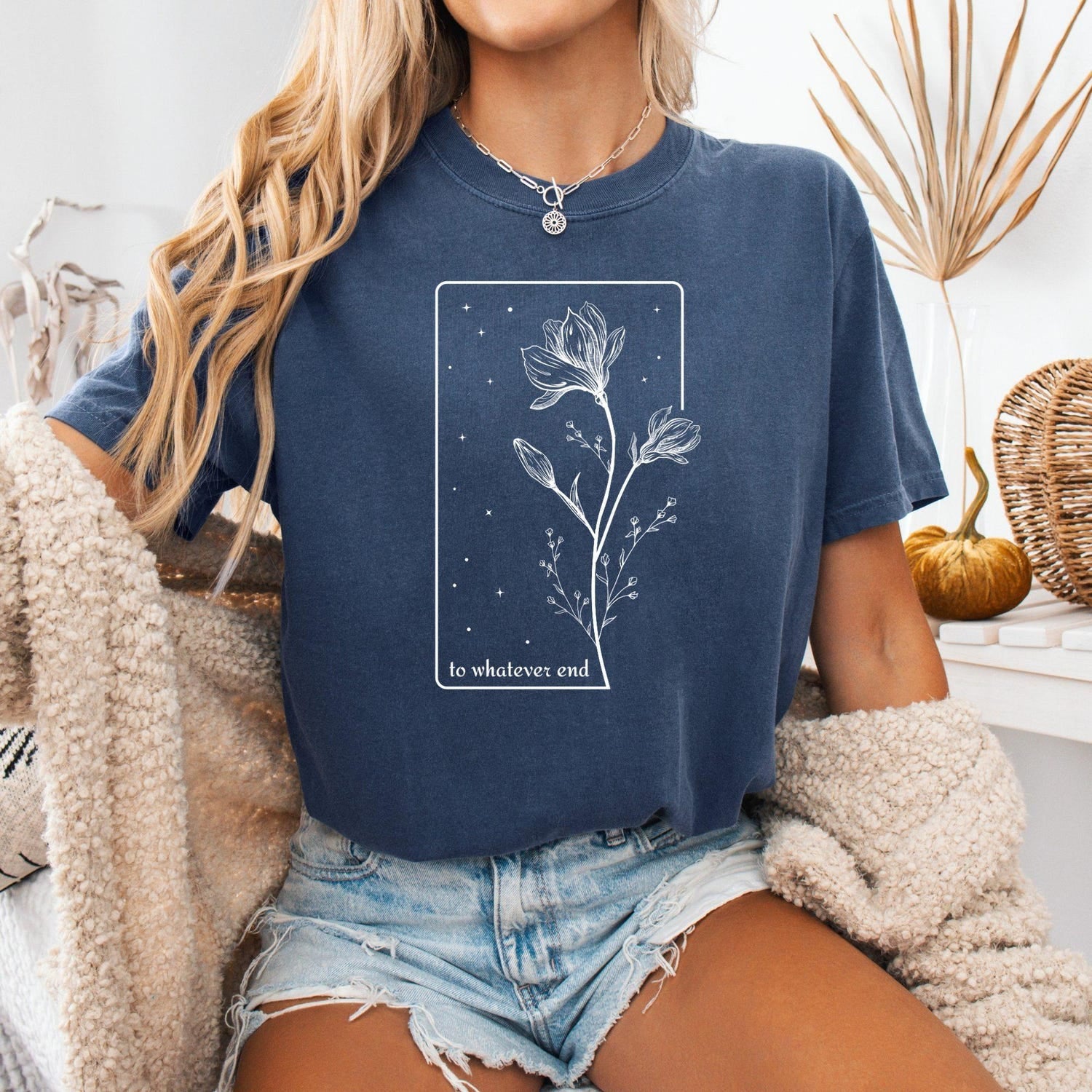 (TOG) -  Throne Of Glass Flower Aelin Quote Shirt, The Thirteen Sweatshirt, Throne Of Glass Shirt, Gift for her To Whatever End Throne Of Glass Tee