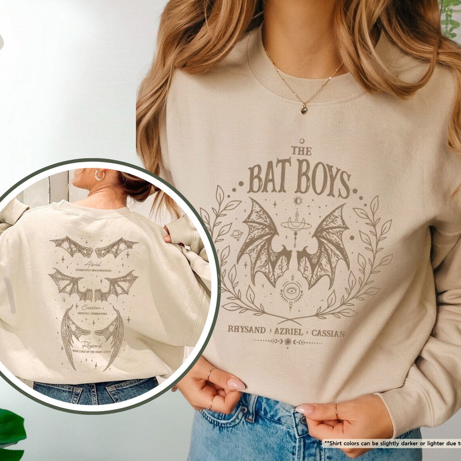 ACOTAR -  Bat Boys Sweatshirt, The Night Court Sweater, A Court OF Thorns And Roses Rhysand Cassian Azriel,Bookish Hoodie,Book Lover Gift,Bookish Gift