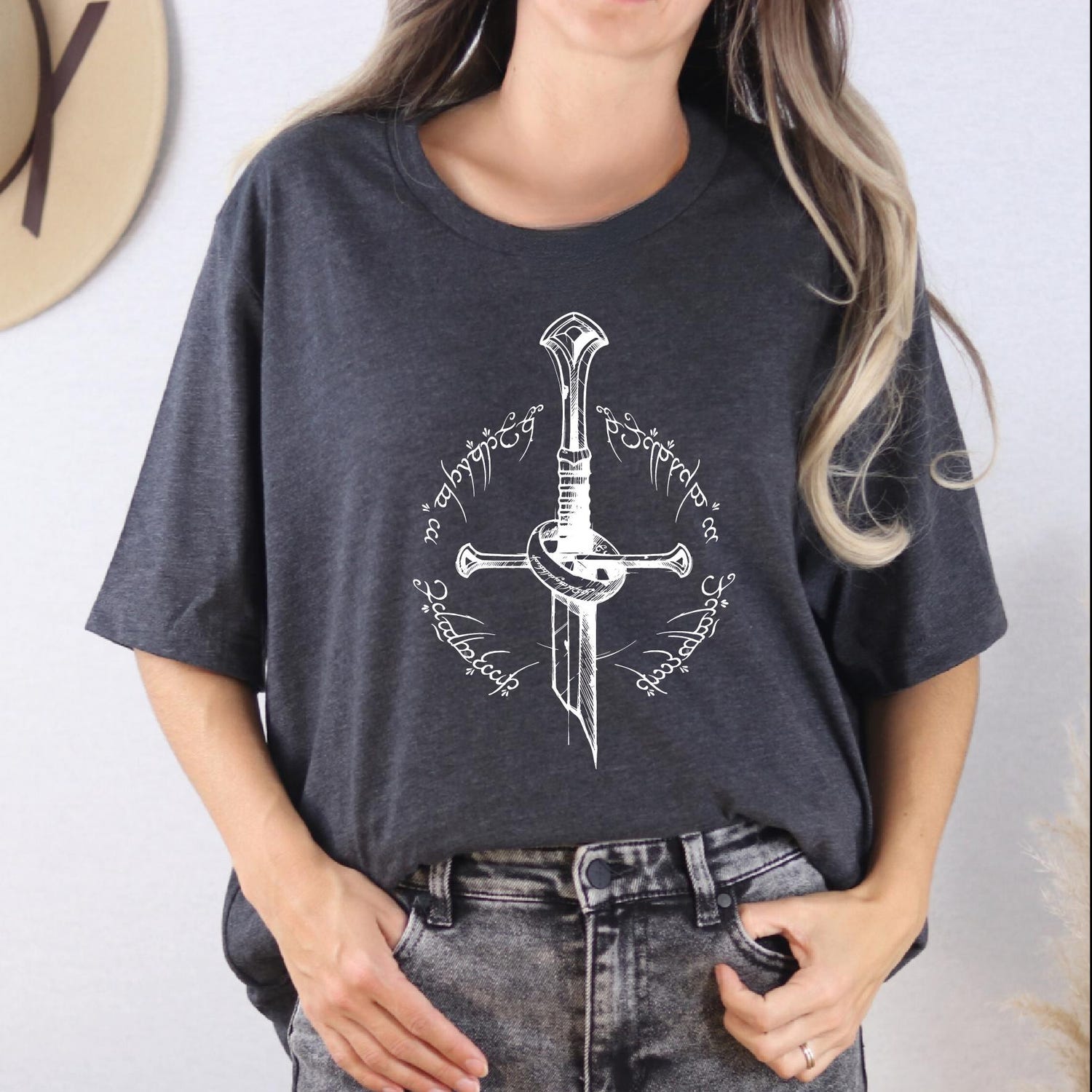 LOTR -  Tolkien Shirt, Narsil Broken Blade Shirt, Lotr Tee, Lotr Fan Nerdy Gift, Gifts for Book Lovers, Lotr Sword