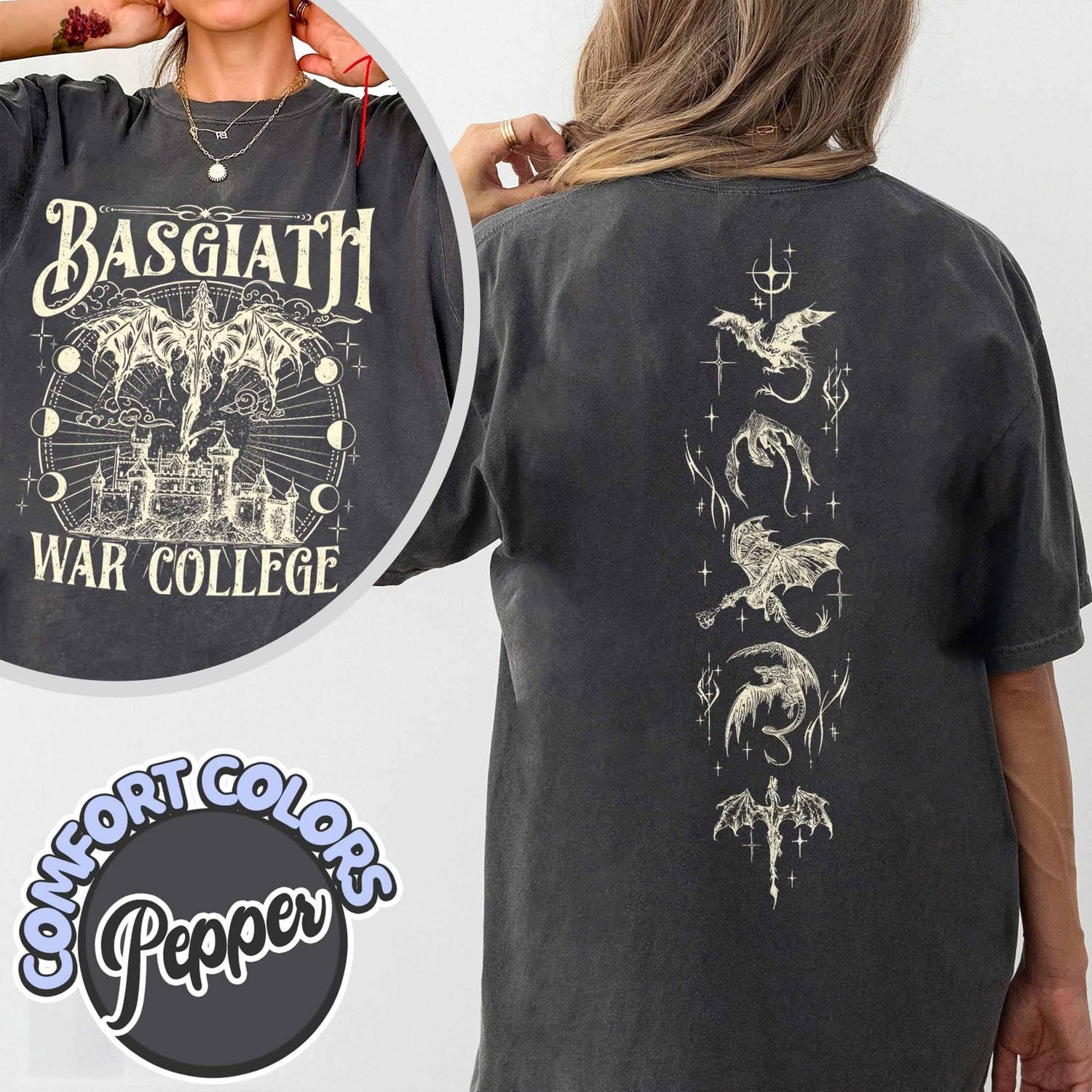 Fourth Wing -  Basgiath War College Comfort Colors Shirt, Dragon Riders Shirt, Fly or Die Tee, Riders Quadrant Tee, Fourth Wing Shirt, Women Gift, Bookish