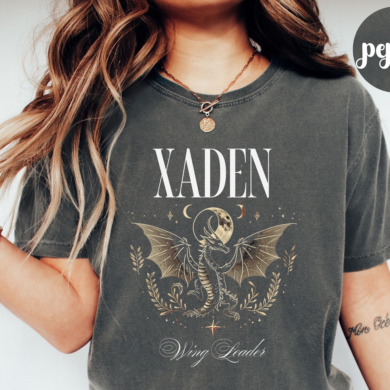 Xaden Riorson Wing Leader T-Shirt Comfort Colors�, Xaden Fourth Wing Shirt, Fourth Wing Iron Flame Onyx Storm, Fantasy Bookish Merch