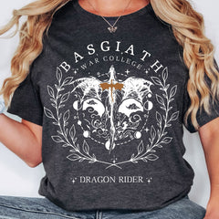 Fourth Wing -  Basgiath War College Book Shirt, Dragon Rider Shirt, Fantasy Bookish Shirt, Book Lover Shirt, Bookworm Shirt, Book Shirt, Bookish War Shirt