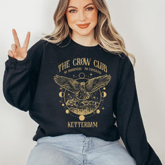 (SOC) -  Six of crows shirt, No mourners merch, Ketterdam crow club, Kaz Brekker sweater, Inej sweatshirt, Nina Jesper Matthias, No funerals quote