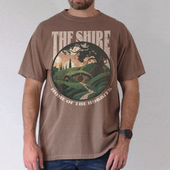 LOTR -  The Shire LOTR Shirt | Distressed Fantasy Merch Tolkien Aragorn Frodo Baggins Elven Elrond the Fellowship Bookish Hoodie Shirt Hobbit Poster