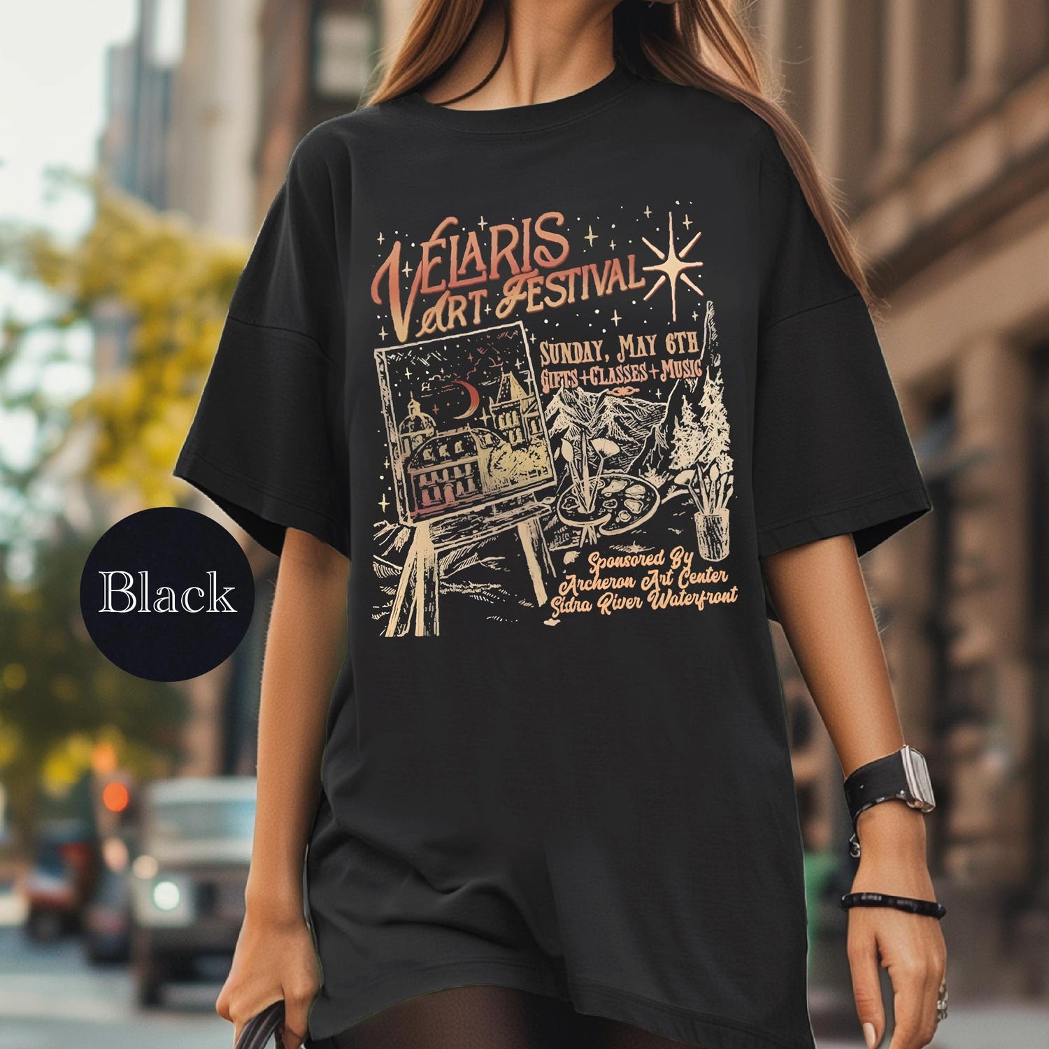 ACOTAR -  Velaris Art Festival Shirt, ACOTAR Shirt, Thorns and Roses Court of Dreams Tee, Bookish Gifts, Velaris City Of Starlight, Velaris Tshirt,