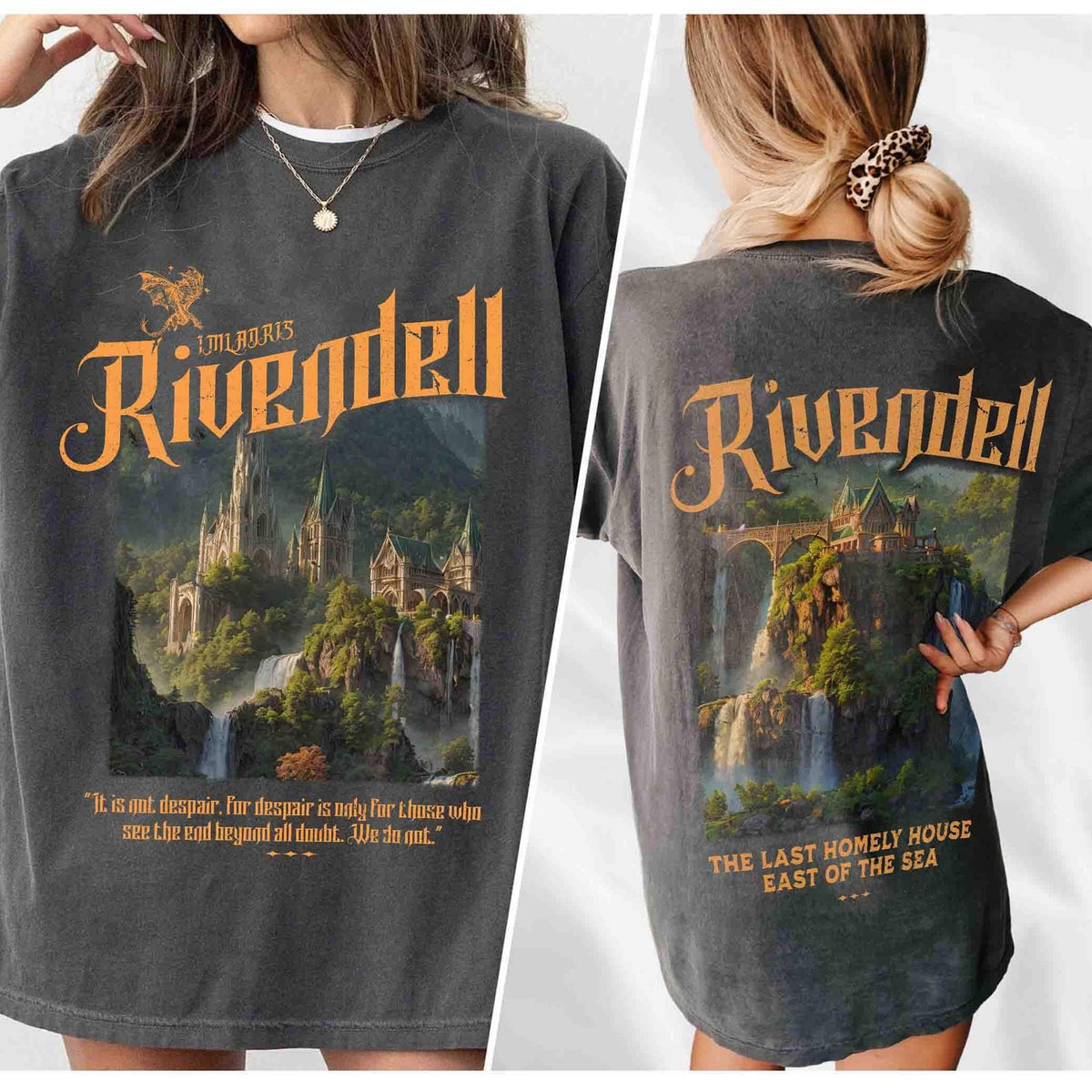 LOTR -  Rivendell Comfort Colors Shirt, The Fellowship Shirt, The Shire Distressed, The Hobbits