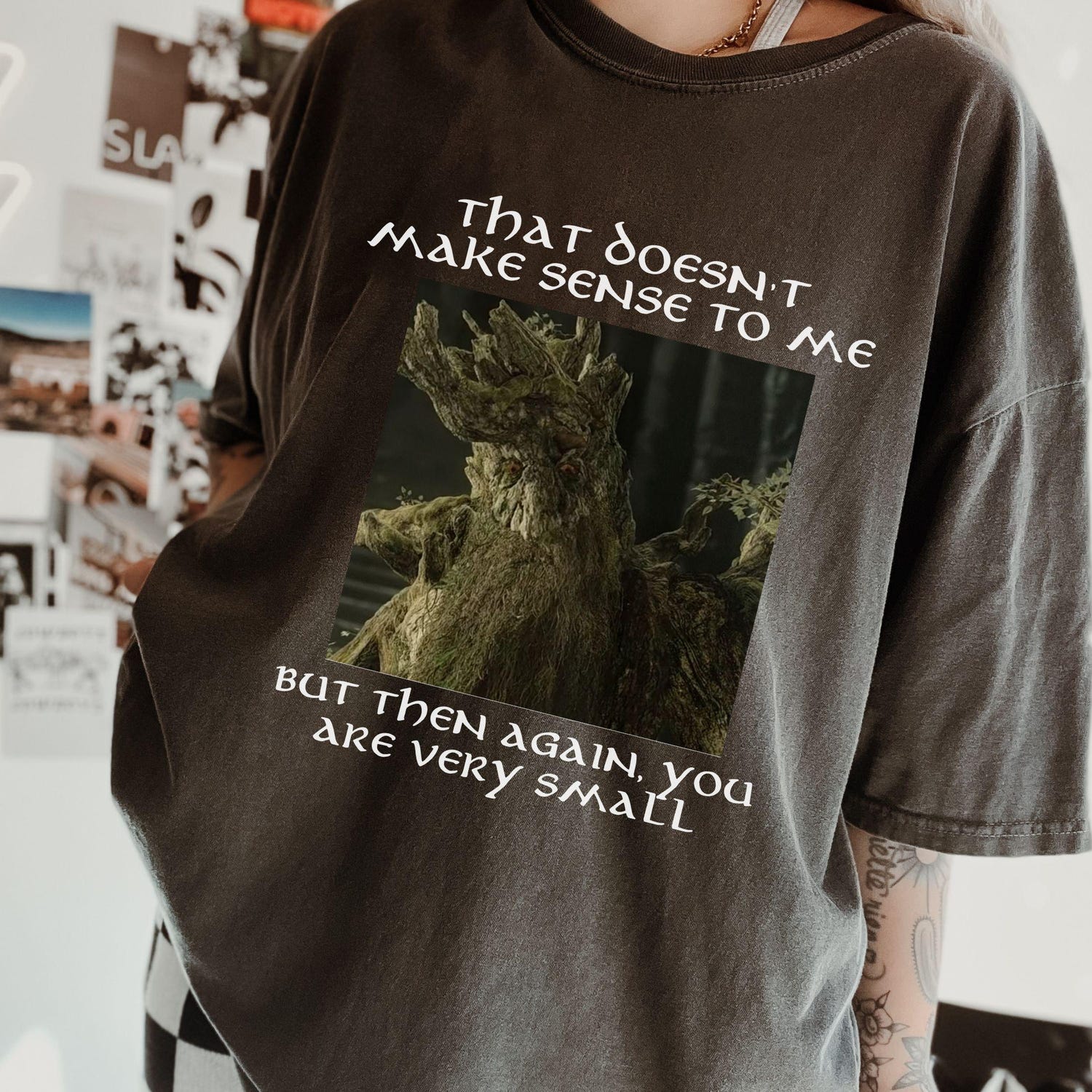LOTR -  LOTR Ent T-shirt, Treebeard Shirt, Lord of the Rings, Gandalf Sauron Bilbo, Hobbitcore