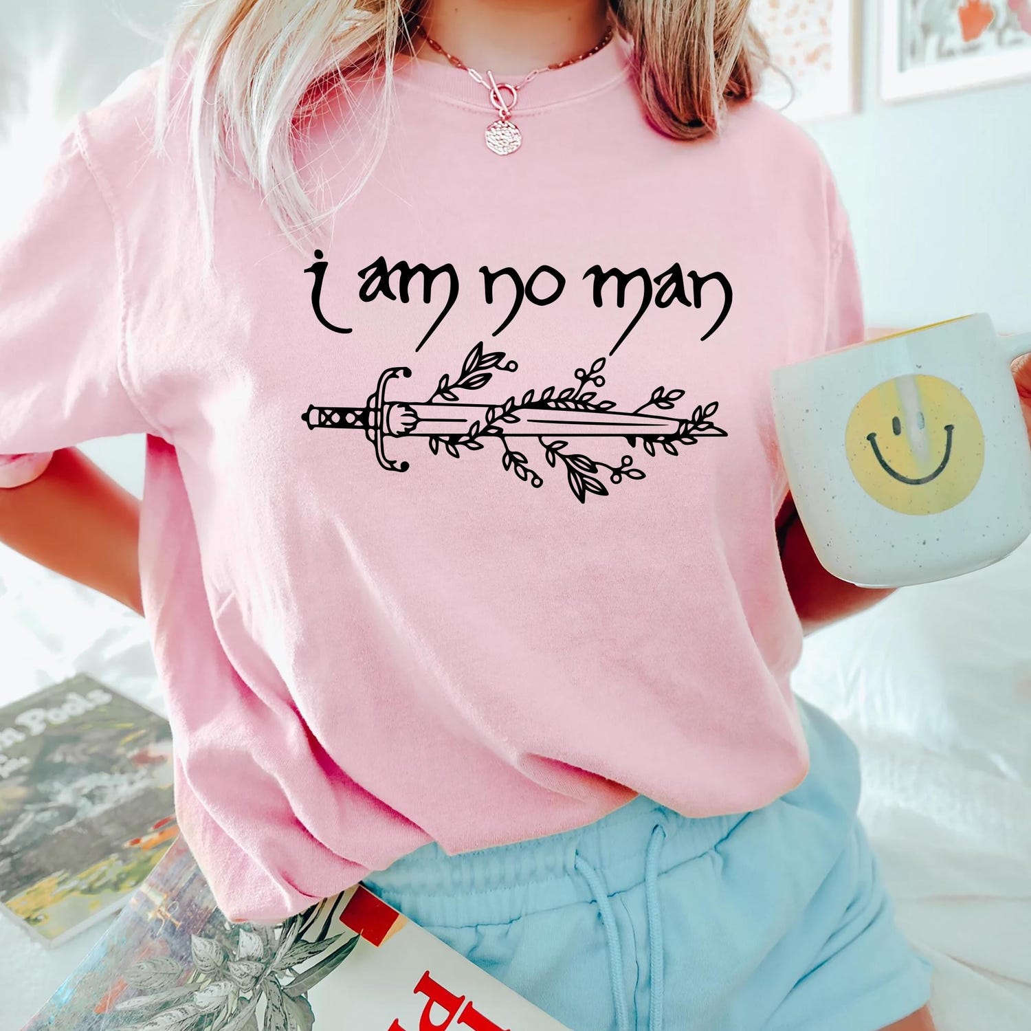 I Am No Man tshirt, Fantasy Merch, Reading Fandom t-shirt, Literature, Book Lover tshirt, Comfort Colors, fantasy book shirt, Fantasy Reader