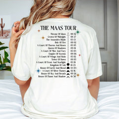 (TOG) -  The Maas Tour Shirt, Sarah J. Maas Shirts, ACOTAR T-Shirs, Crescent City T-Shirt, Throne of Glass Merch Shirt, SJM Fan Tee, Night Court Tees