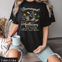 Fourth Wing -  Comfort Colors Violet Sorrengail Apothecary T-shirt Basgiath War College Merch Gift for Book Lover Fourth Wing Shirt Bookish Tee