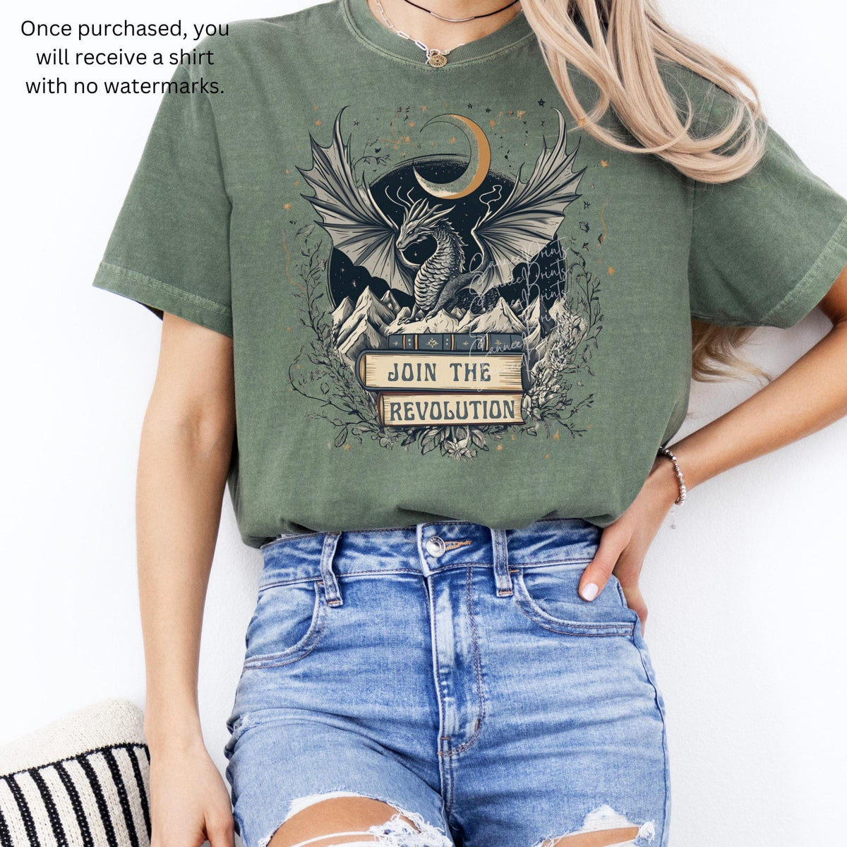 Fourth Wing -  Join the Revolution Book Dragon Shirt, Comfort Colors Unisex Tshirt Bookish Merch, Book Lover Gift, Reading Gift, Fourth Wing Merch Shirt