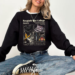 Fourth Wing -  Basgiath War College Sweatshirt, Dragon Rider Shirt, Fourth Wing Sweatshirt, Xaden Riorson, Violet Sorrengail, Empyrean Series, Book Lover