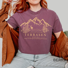 (TOG) -  Comfort Colors� SJM- Terrasen t-shirt, Throne of Glass T-shirt, Throne Of Glass Aelin Galathynius Shirt, Book Lover,  gifts for book lover