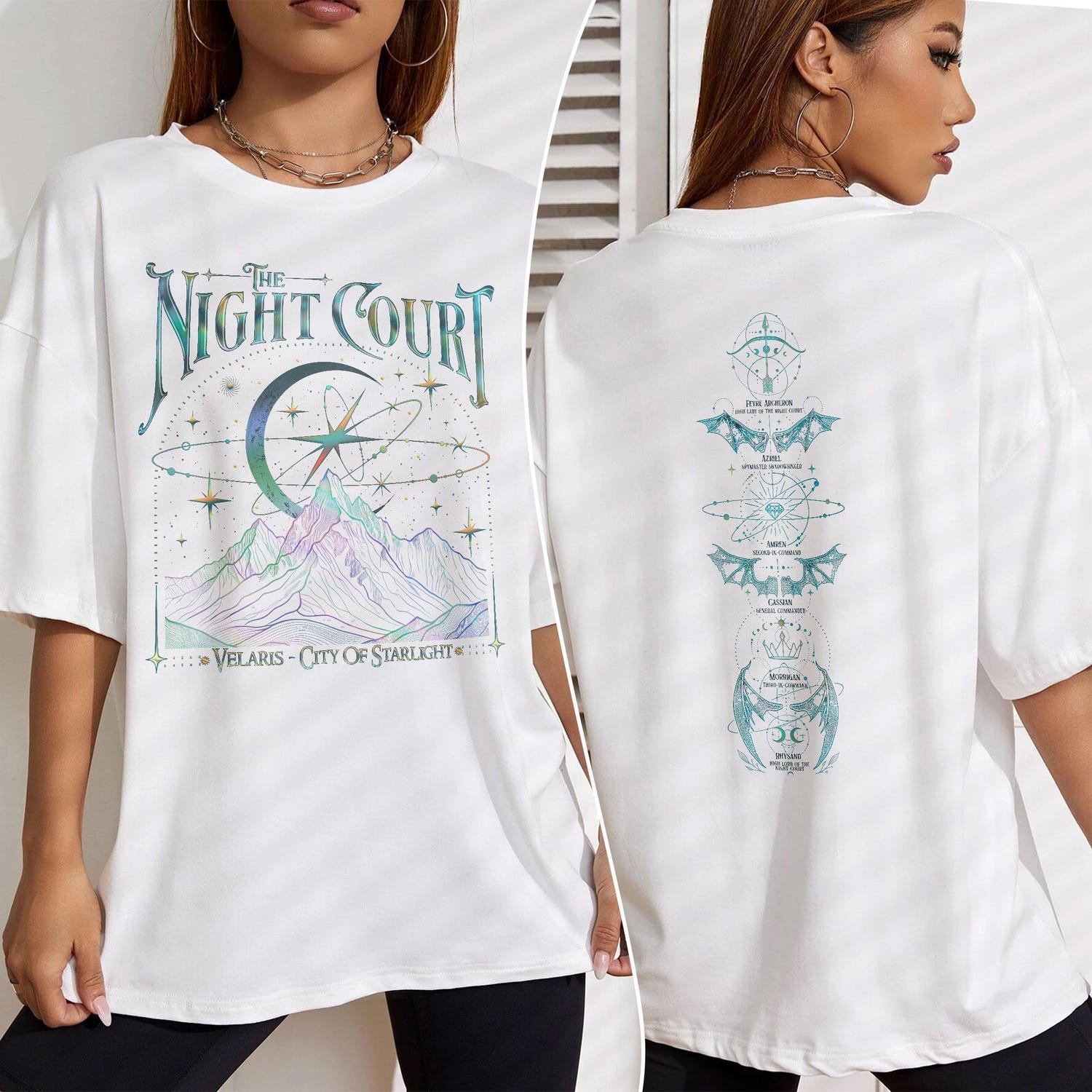 ACOTAR -  Velaris The Night Court Acotar Shirt Sweatshirt Hoodie, Velaris The Night Court, Court Of Dreams Shirt, Inner Circle Acotar Tee, SJM Bookish