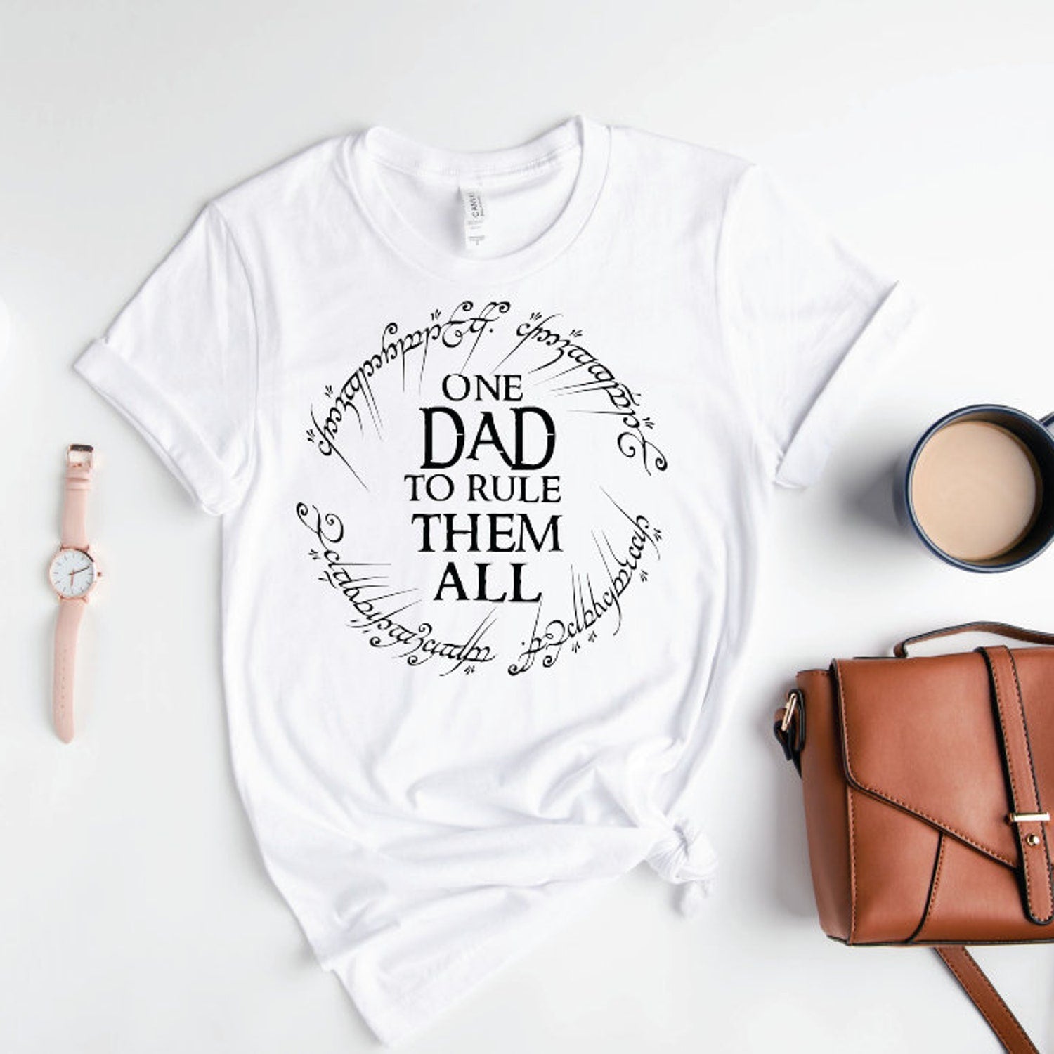 LOTR -  One Dad to rule them all T-Shirt, Lord of the Rings Shirt, Lotr Tee, Ring Shirts, The Fellowship T-Shirt, Tolkien, LOTR gifts, Unisex