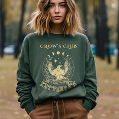 (SOC) -  Ketterdam Crow Club Crewneck Sweatshirt,Six Of Crows Sweatshirt,Kaz Brekker Shirt, Crow Club Shirt,Inej Ghafa,Six Of Crows Merch,Bookstagram