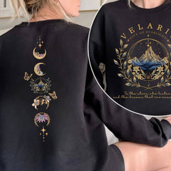 ACOTAR -  Velaris City Of Starlight Two-Sided Sweatshirt, The Night Court Sweater, Acotar Velaris Sweatshirt, Court of Dreams, Velaris Bookish, LT172