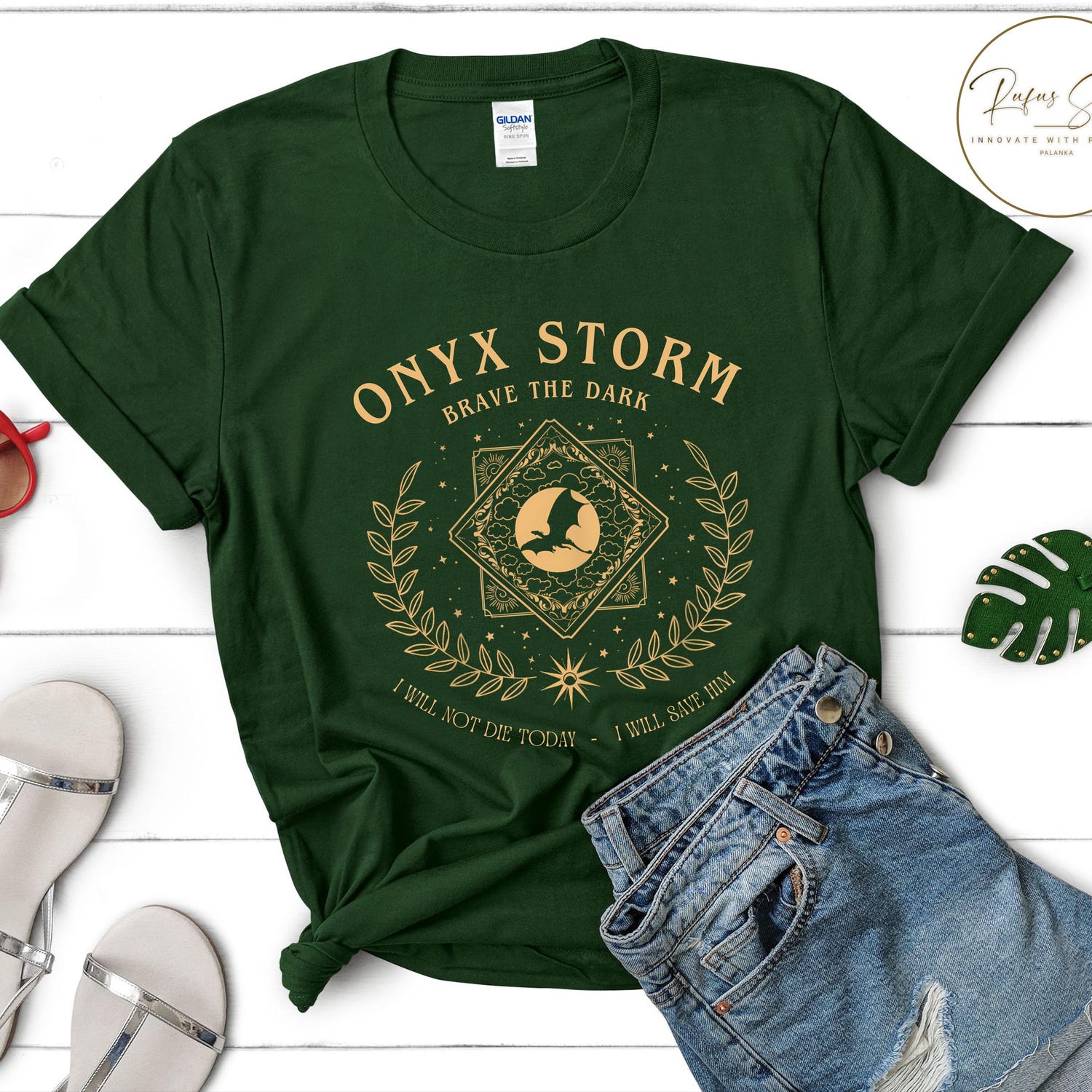 Fourth Wing -  Onyx Storm Brave The Dark Comfort Colors Shirt, Fantasy Book Shirt, Reading Lover Tee, Dragon Lover Gift, Fourth Wing Shirt, Dragon Rider