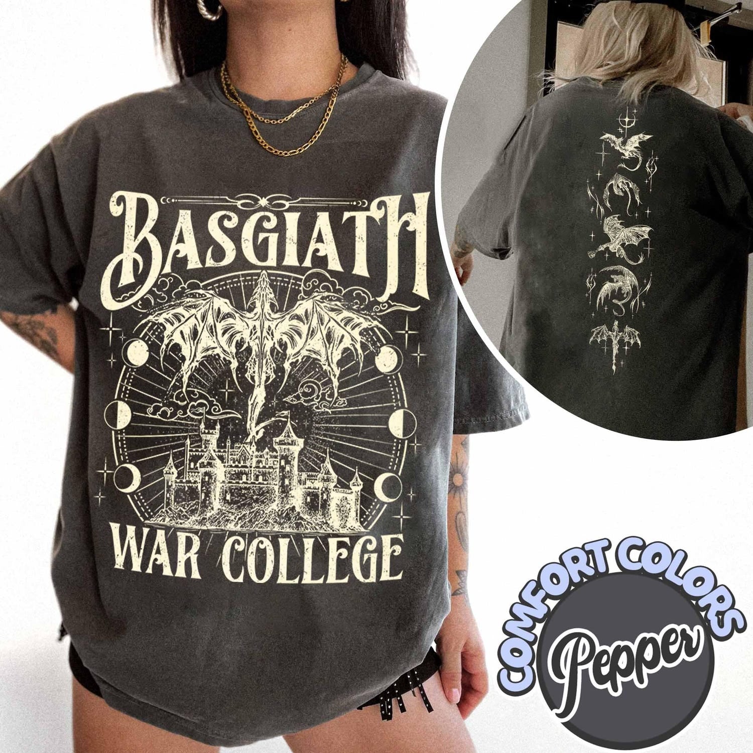 Fourth Wing -  Basgiath War College Comfort Colors Shirt, Dragon Riders Shirt, Fly or Die Tee, Riders Quadrant Tee, Fourth Wing Shirt, Women Gift, Bookish