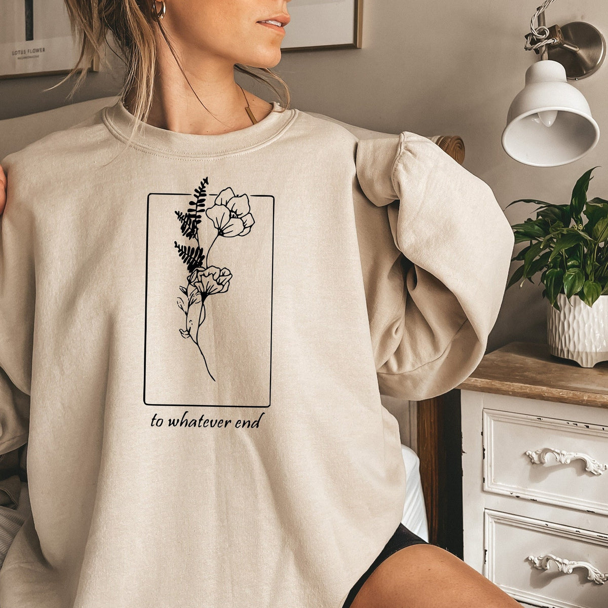 (TOG) -  Throne Of Glass Flower Aelin Quote sweatshirt, The Thirteen Shirt, Throne Of Glass sweater, Gift for her To Whatever End Throne Of Glass Tee