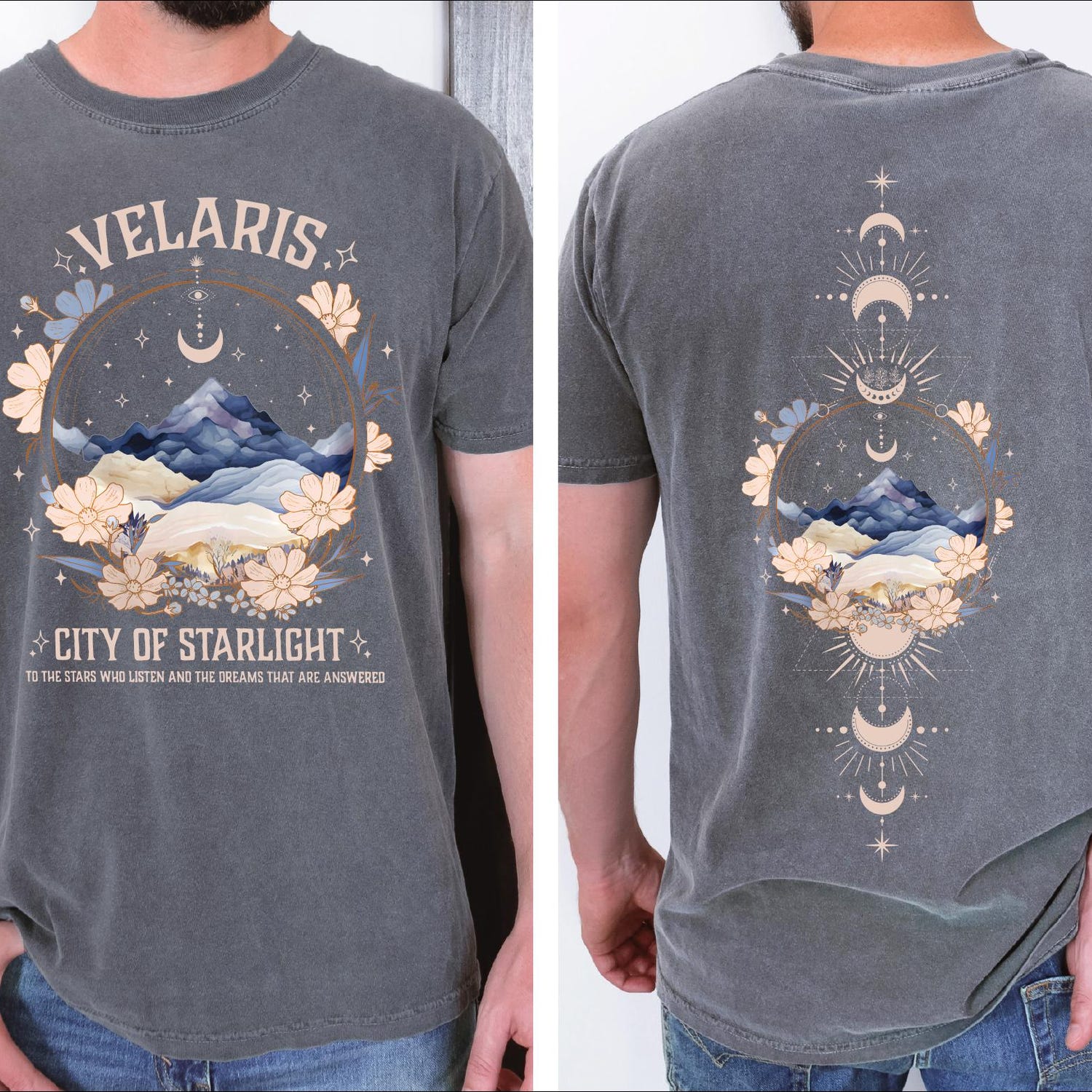 ACOTAR -  Velaris City Of Starlight Two-Sided Shirt, The Night Court TShirt, SJM Merch Shirt, Acotar Velaris ,Velaris Bookish VLB743