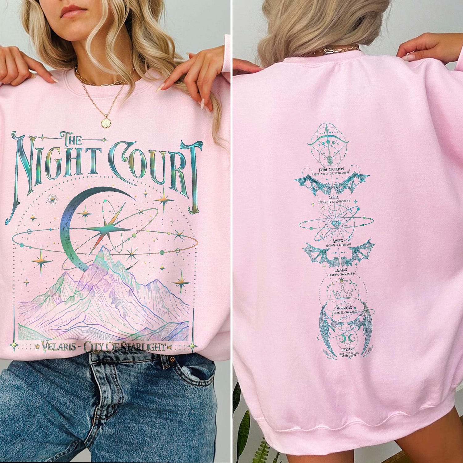 ACOTAR -  Velaris The Night Court Acotar Shirt Sweatshirt Hoodie, Velaris The Night Court, Court Of Dreams Shirt, Inner Circle Acotar Tee, SJM Bookish