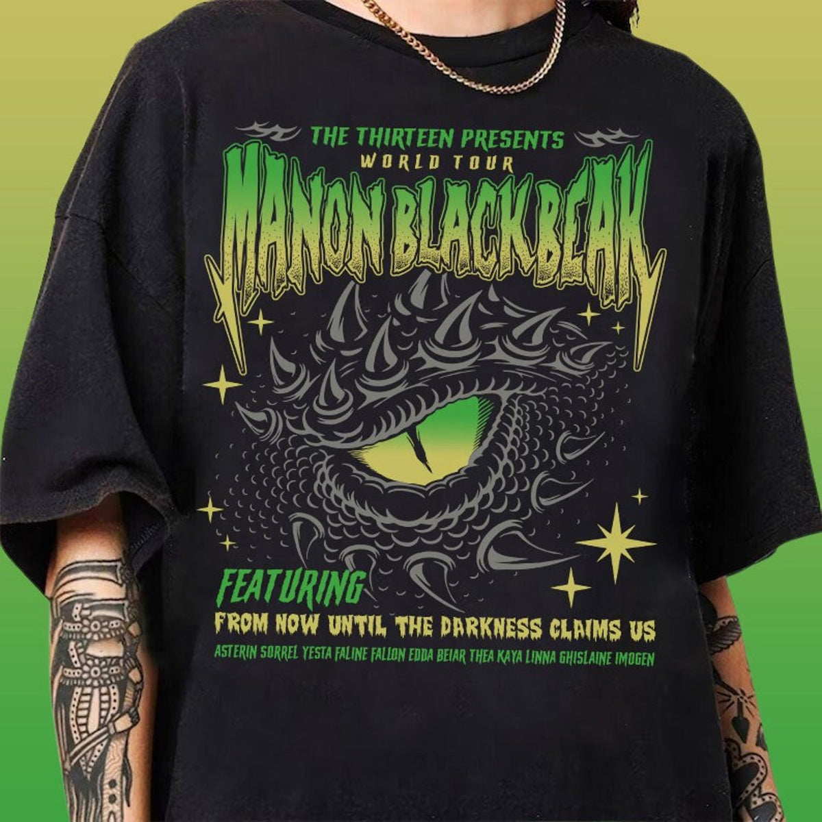 (TOG) -  Manon Blackbeak Throne of Glass Shirt, The Thirteen Shirts, ACOTAR Crescent City, From Now Until The Darkness Claims Us Tee,  Bookish Gift