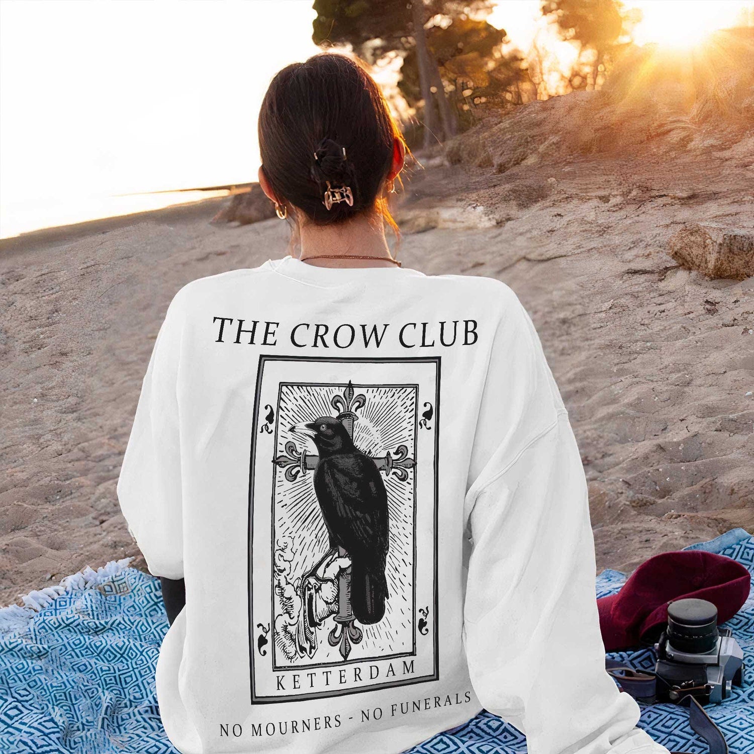 (SOC) -  The Crow Club Sweatshirt, Six of Crows shirt, No Mourners No Funerals Shirt, Ketterdam Crow Club Shirt, , Six of Crows, Student Gift