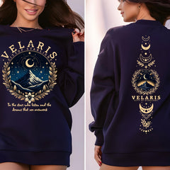 ACOTAR -  Velaris ACOTAR  Sweatshirt, Velaris City Of Starlight, The Night Court Shirt,SJM Merch Shirt,Court of Dreams,Rhysand,Cassian,horns and Roses