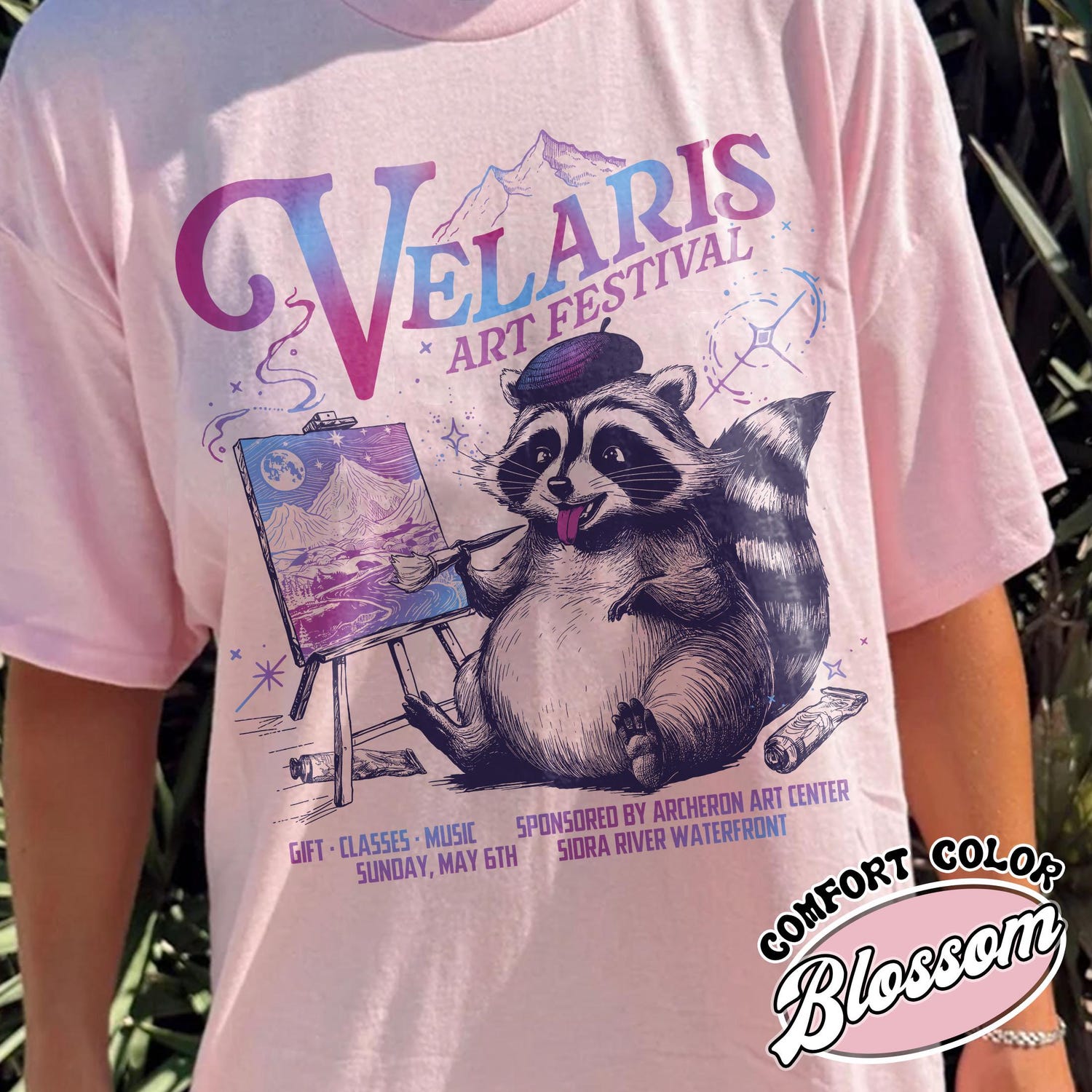 ACOTAR -  Velaris Art Festival Shirt,Velaris Acotar Shirt,Night Court,Feyre Archeron,Nesta,Rhysand,Raccoon Drawing Shirt,Bookish Shirt,Velaris Shirt