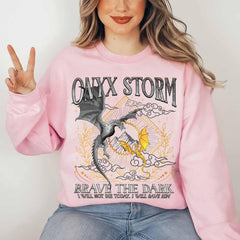 Fourth Wing -  Fourth Wing Series Sweatshirt, Onyx Storm Sweatshirt, Dragon Rider, Bookish Hoodie, Gift for Book Lover, Violet Sorrengail, Fantasy Book