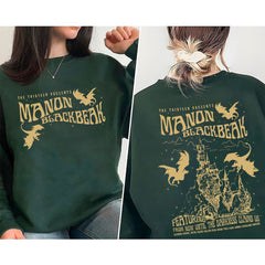 (TOG) -  Manon Blackbeak Throne of Glass Double-Sided Sweatshirt, Sarah J Maas Merch, Rowan Whitethorn, ACOTAR Crescent City Rhysand,Book Quote Shirt