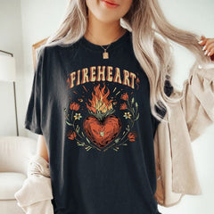 (TOG) -  Fire-heart Shirt, To Whatever End t-shirt, SJM quotes, Throne of Glass t-shirt, SJM tee, You do not yield t-shirt, Gift for Book Lovers