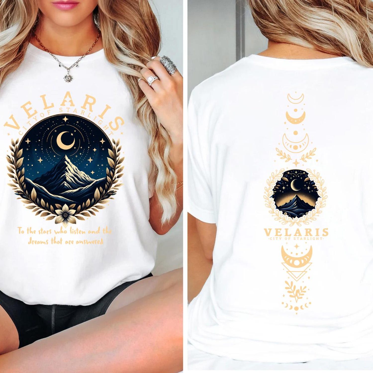 ACOTAR -  Velaris ACOTAR  Sweatshirt, Velaris City Of Starlight, The Night Court Shirt,SJM Merch Shirt,Court of Dreams,Rhysand,Cassian,horns and Roses