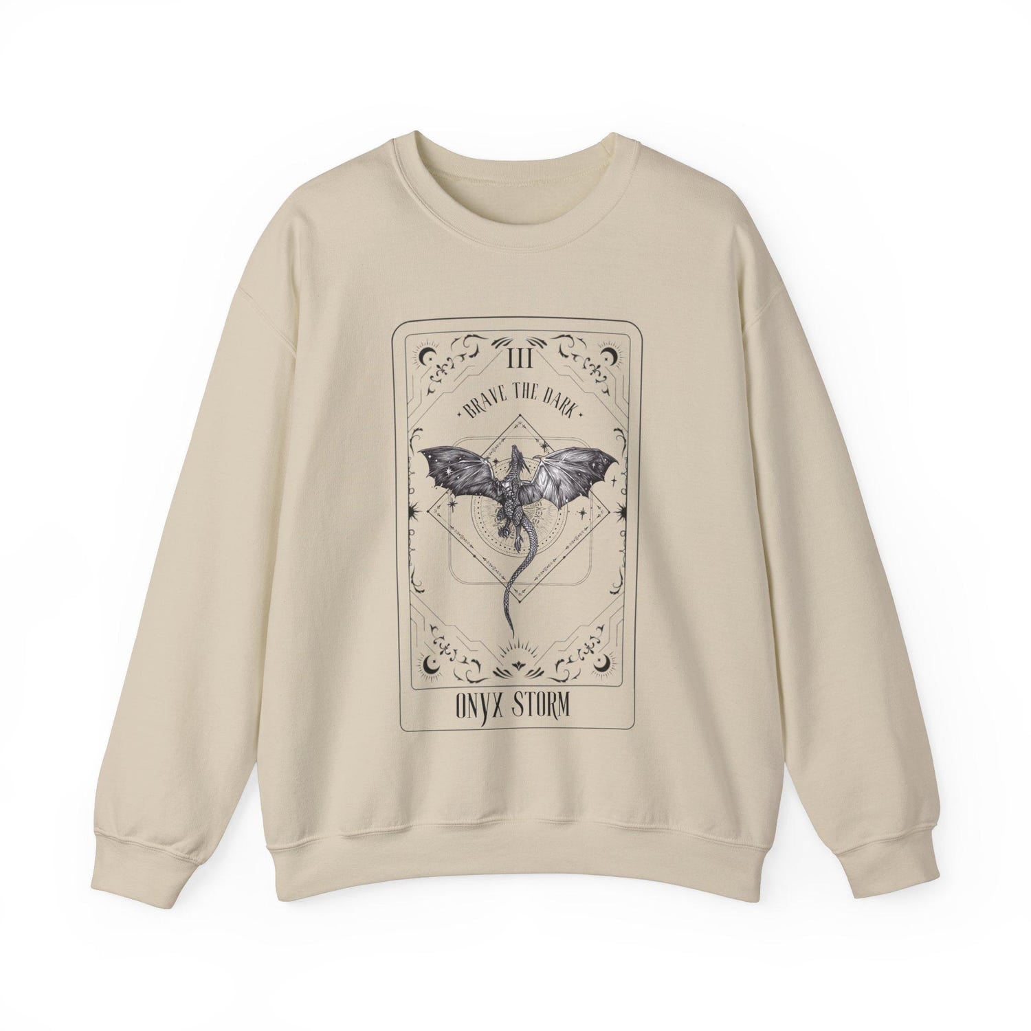 Fourth Wing -  Onyx Storm Sweatshirt  Fourth Wing Merch Fantasy Book Lover Gift Bookish Merch Romantasy Readers Violet Sorrengail Xaden Riorson Torot Card