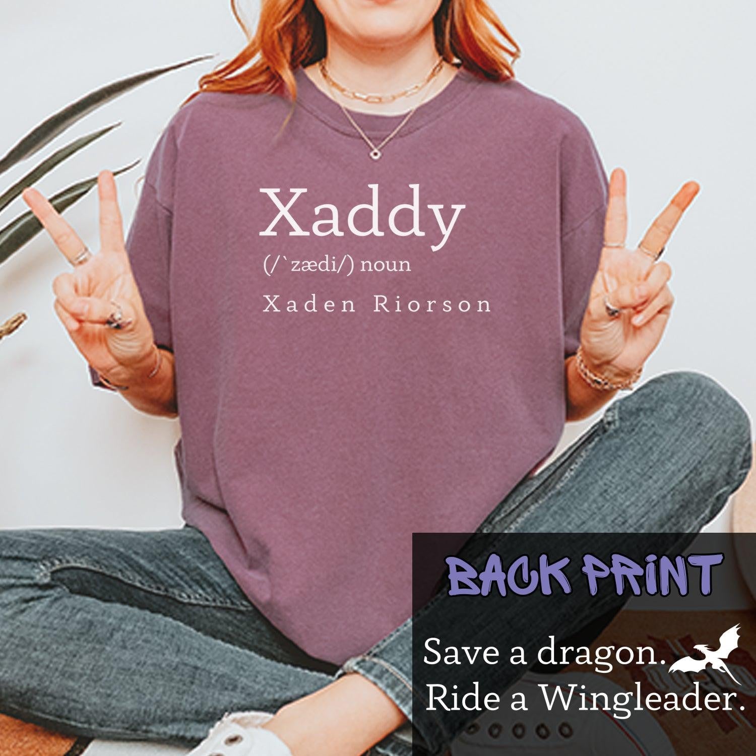 Fourth Wing -  Xaddy Save A Dragon Ride A Wingleader Vintage Soft Unisex T-shirt, Fantasy Bookish Shirt, Galentines Gifts, Dragon Riders Tee,Book Boyfriend