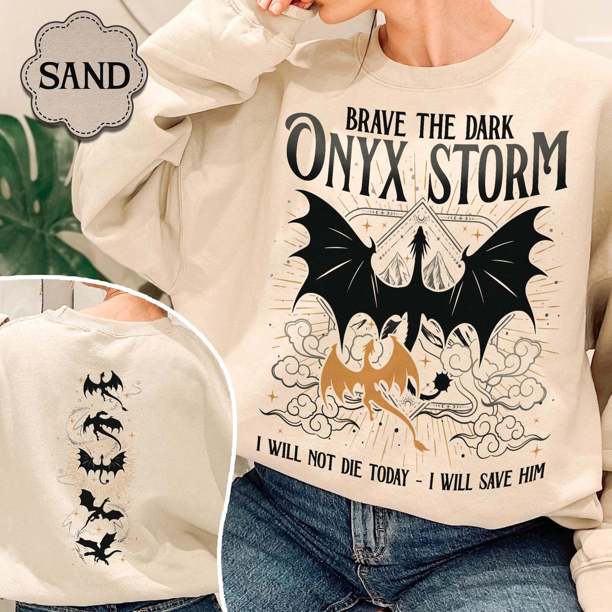 Fourth Wing -  Onyx Storm Sweatshirt, Fourth Wing Series Shirt, Violet Sorrengail Shirt, Fourth Wing Shirt, Basgiath War College,I Will Save Him Sweatshirt