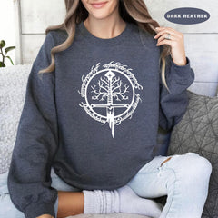 LOTR -  Tolkien Sweatshirt, Narsil Broken Blade Sweater, Lotr Crewneck, Lord of the Rings, LOTR FAN Nerdy Gift, Gifts for Book Lovers, LOTR Sword