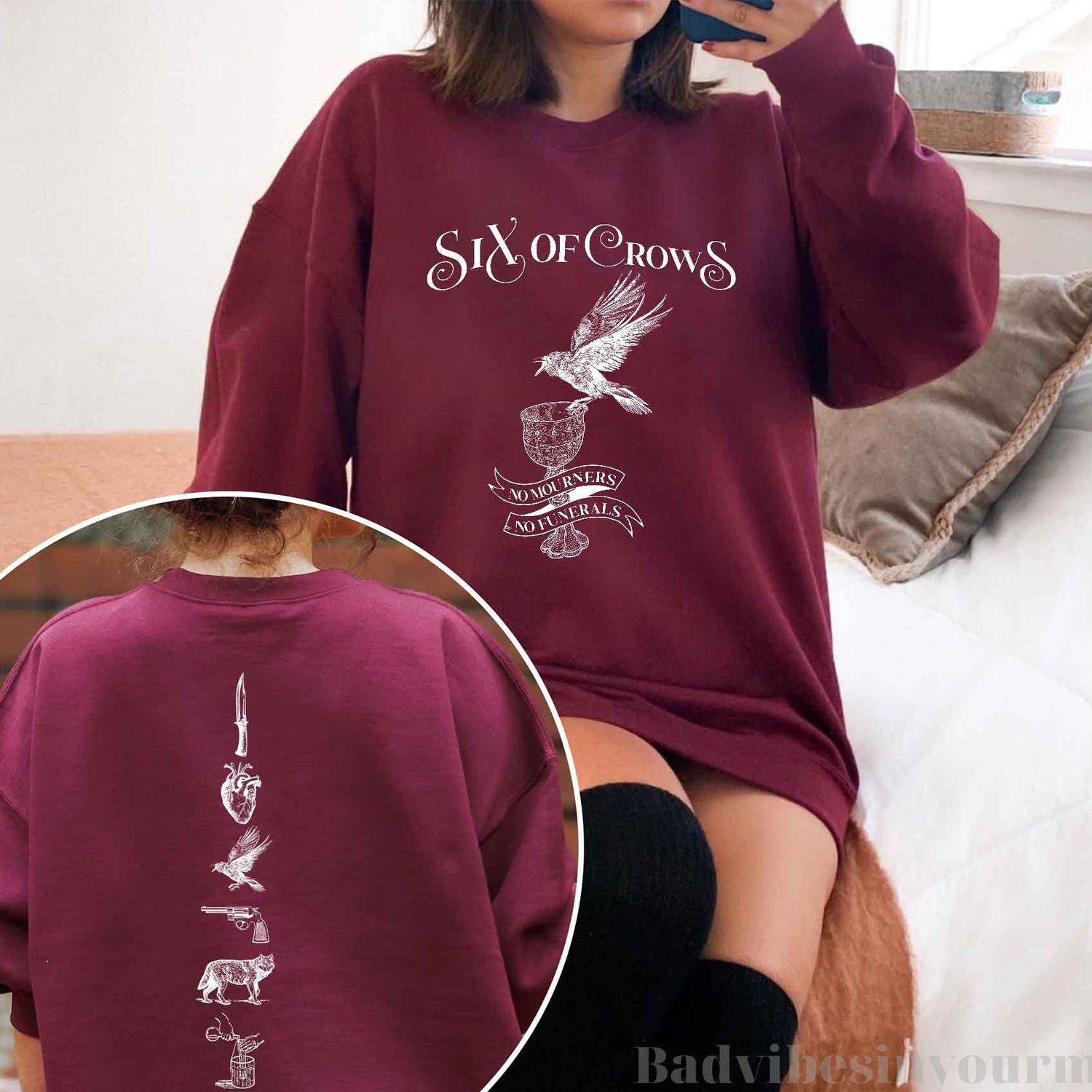 (SOC) -  Six Of Crows, No mourners No funerals Sweatshirt Hoodie Shirt, Bookish Shirt, Book Lover Sweatshirt, Librarian Shirt, Gift For Book Lover