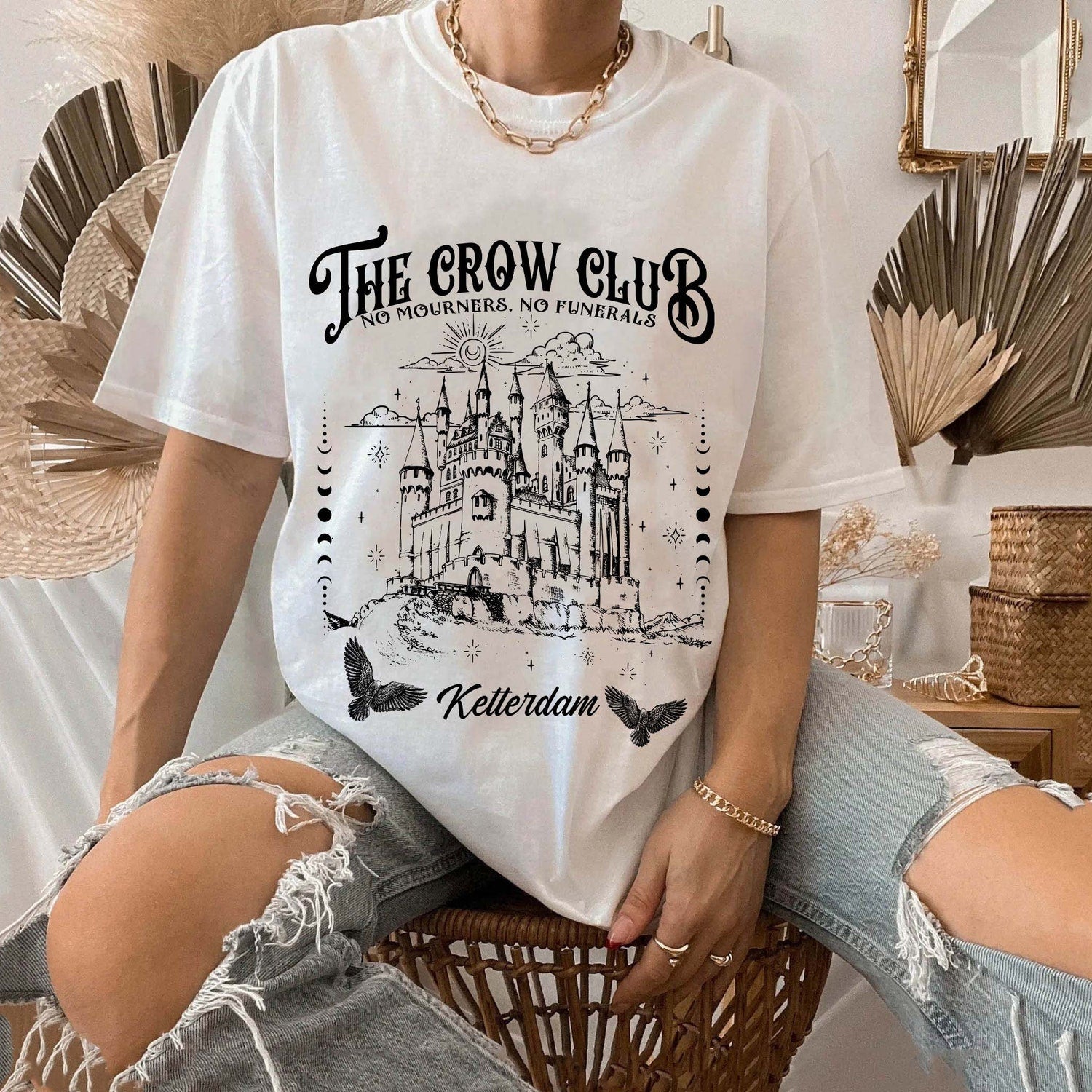 (SOC) -  Six of Crows Comfort Color shirt, shadow and bone, kaz brekker, ketterdam crow club, the crow club shirt