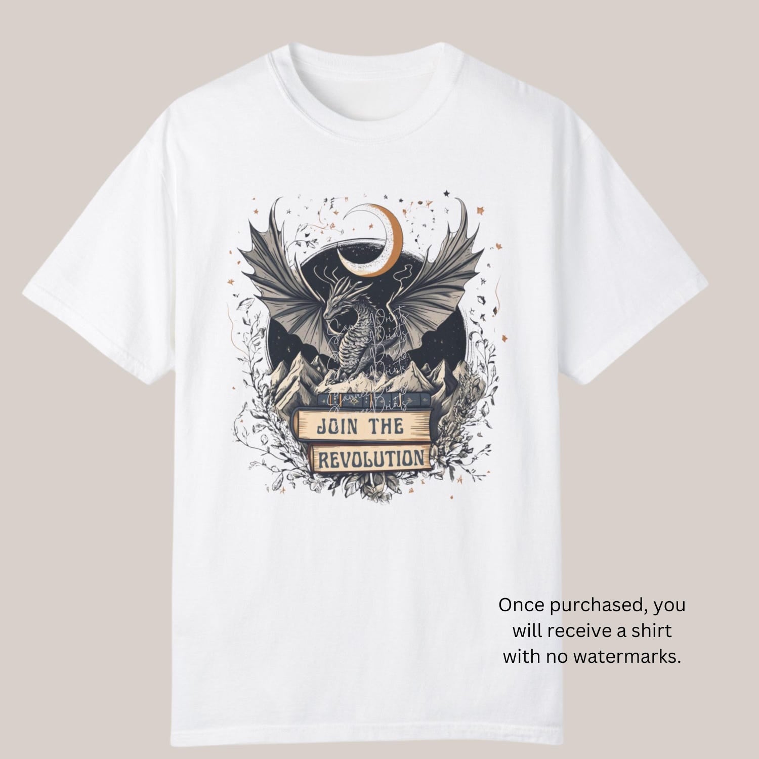 Fourth Wing -  Join the Revolution Book Dragon Shirt, Comfort Colors Unisex Tshirt Bookish Merch, Book Lover Gift, Reading Gift, Fourth Wing Merch Shirt