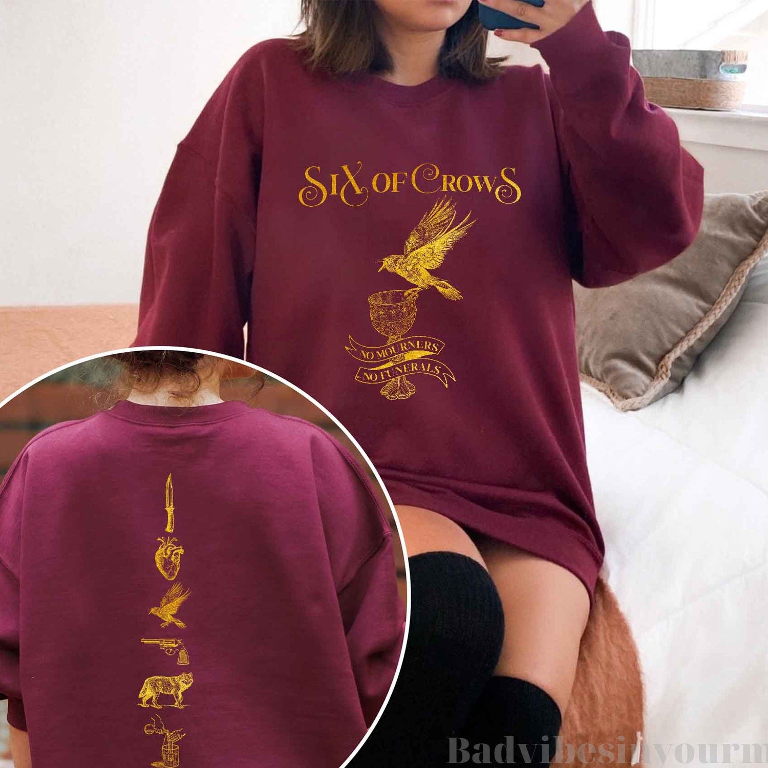 (SOC) -  Six Of Crows, No mourners No funerals Sweatshirt Hoodie Shirt, Bookish Shirt, Book Lover Sweatshirt, Librarian Shirt, Gift For Book Lover