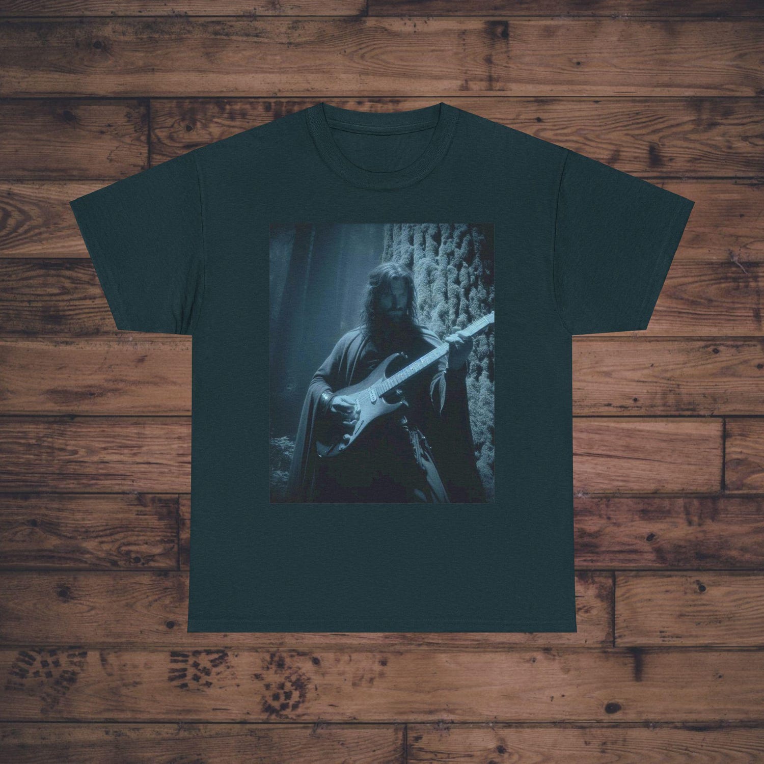 LOTR -  Fantasy Guitar Player Tee, Lord of the Rings Tee, Funny Aragorn Tee, Unisex Heavy Cotton T-Shirt, Music Lover Gift, Geek Tee, J.R.R. Tolkien